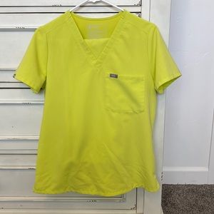 Neon Yellow Figs scrub set